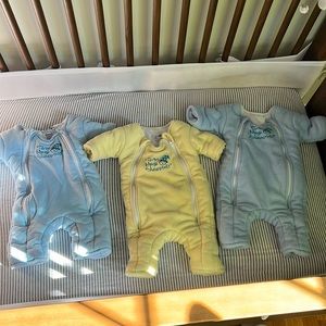 3 Baby Merlin Magic Sleep Suits - price for all 3